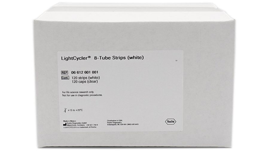 Pety(ホワイト) LightCycler® 8-Tube Strips (white), Disposable 8-Tube Strips for